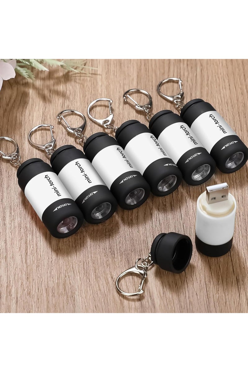 Mini USB Rechargeable Keychain Flashlight, LED High-Powered Pocket Keychain Flashlight for Travel, Emergency, Camping, Hiking, 3 Packs - Image 5