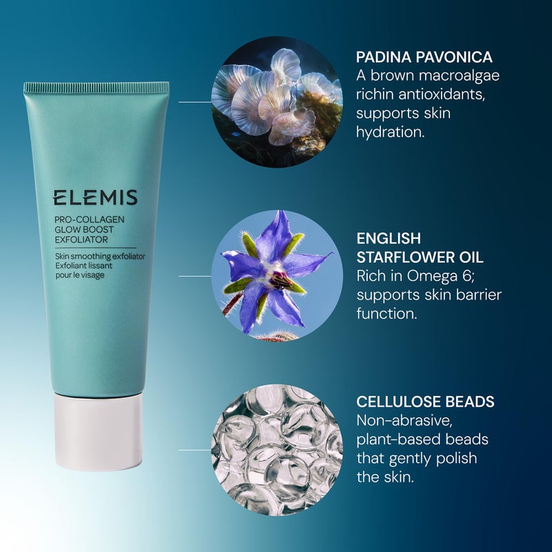 ELEMIS Pro-Collagen Glow Boost Exfoliator, Gentle Physical Facial Exfoliant Softens, and Polishes for Smooth, Glowing, Hydrated Skin, 100mL - Image 5