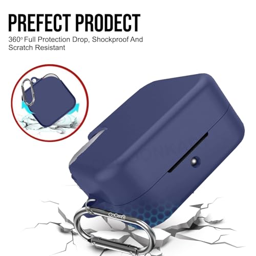 Cocoonkart Soft Silicone Case Cover for CMF by Nothing Buds Pro 2 | Buds 2 | Buds 2 Plus (Blue) - Image 5