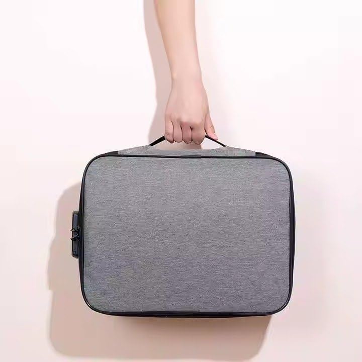 DKWIN Multipurpose Document Safe Small Bag for Storage Laptop, Passport & Certificates Portable Indoor and Outdoor Use Bag - Image 5
