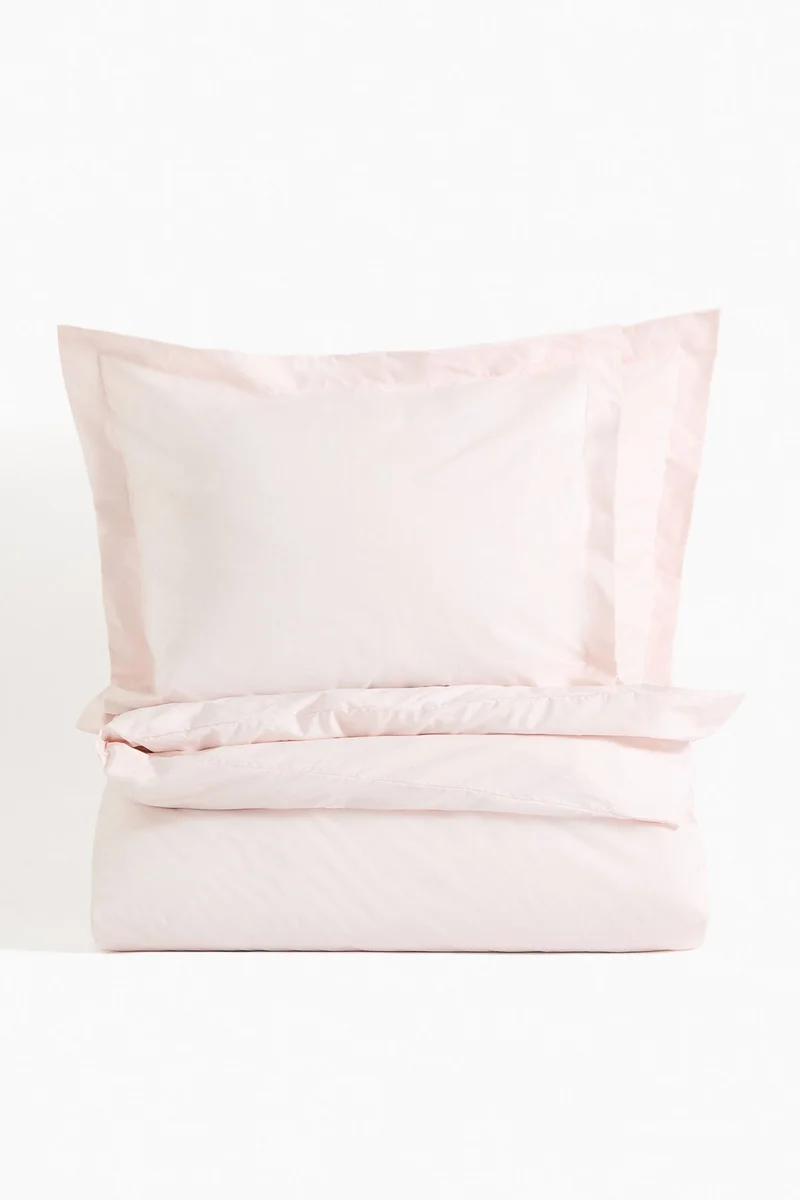 H&M Double/king cotton percale duvet cover set