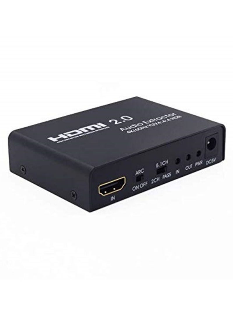 HDMI 2.0 4K 60Hz 5.1 ARC Audio Extractor Splitter  - Image 4