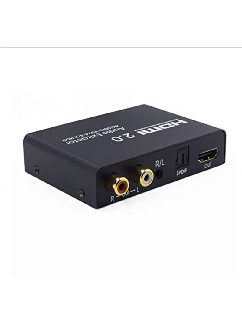 HDMI 2.0 4K 60Hz 5.1 ARC Audio Extractor Splitter  - Image 1