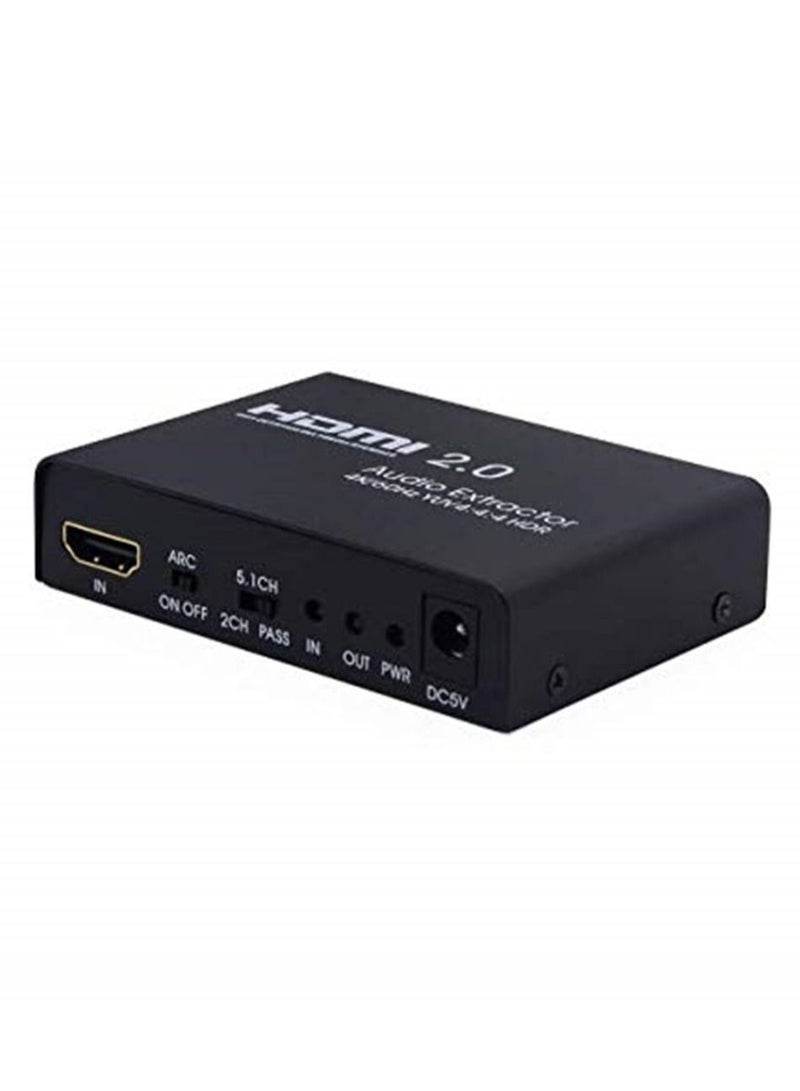 HDMI 2.0 4K 60Hz 5.1 ARC Audio Extractor Splitter  - Image 3