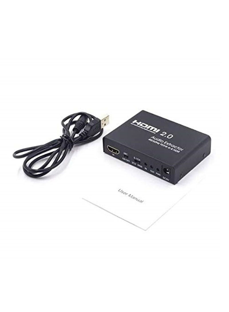 HDMI 2.0 4K 60Hz 5.1 ARC Audio Extractor Splitter  - Image 5