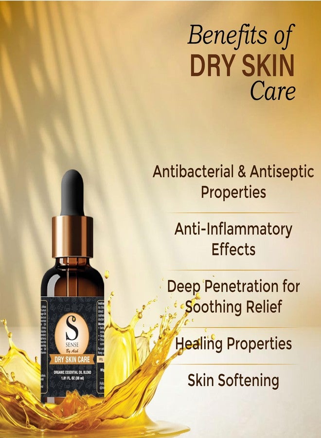 Ssense By Aish Dry Skin Care Essential Oil Blend 30ml - Natural Moisturizing Face Oil for Dry & Sensitive Skin - Hydrating Serum with Almond, Jojoba, Lavender, Vitamin E-Quick-Absorbing Daily Skincare - Image 3