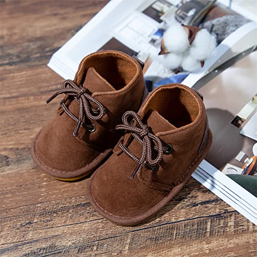 Meckior Baby Booties Newborn Infant Unisex Baby Girls Boys Velvet Rubber Anit-Slip Sole Shoes Toddler Fleece Cozy Winter Warm Prewalker Boots - Image 4