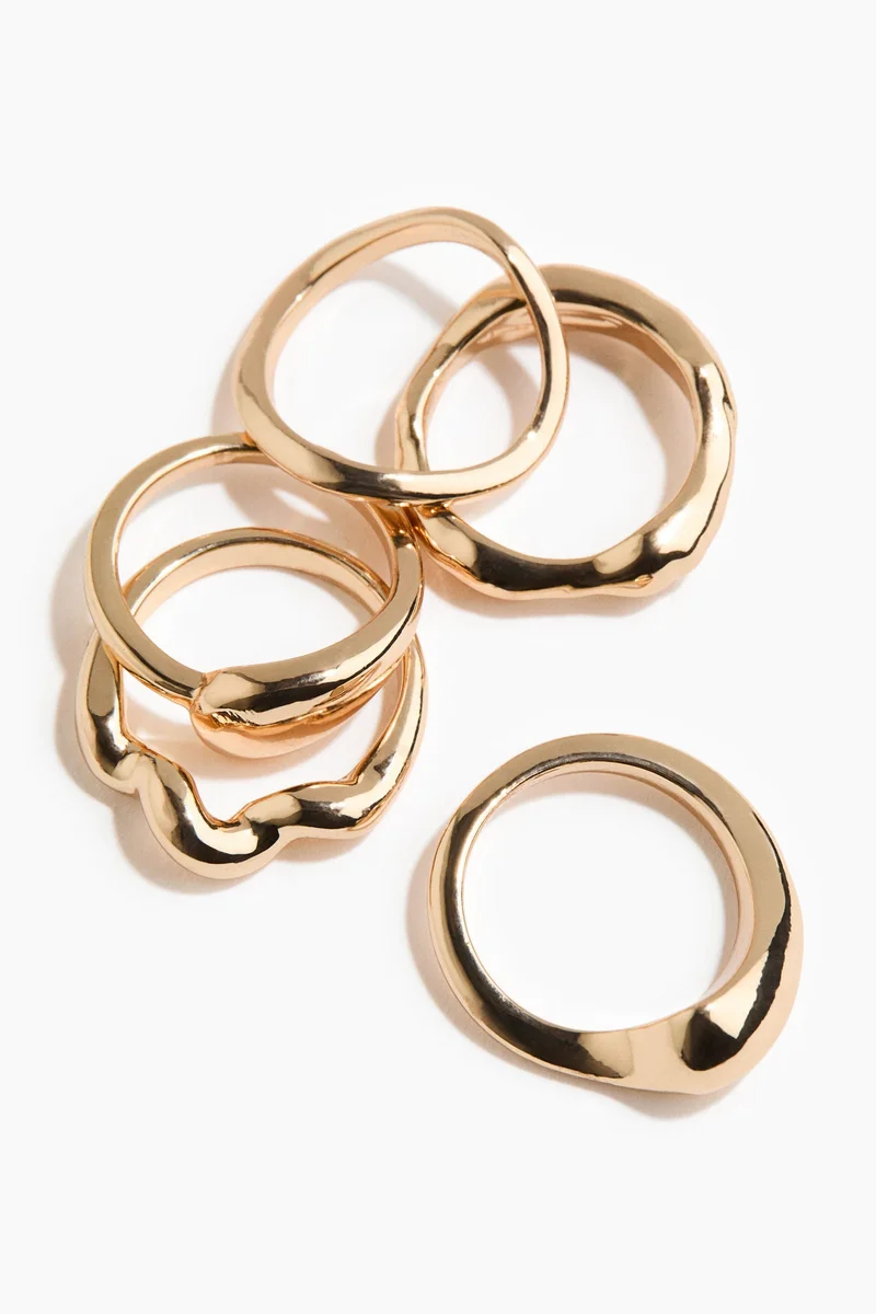 H&M 5-pack rings