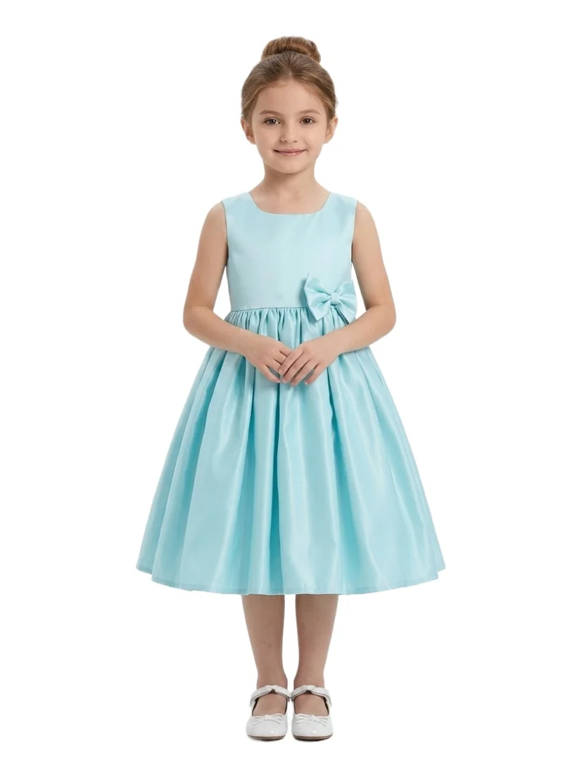 D'Daniela Kiana Satin Sleeveless Party Dress