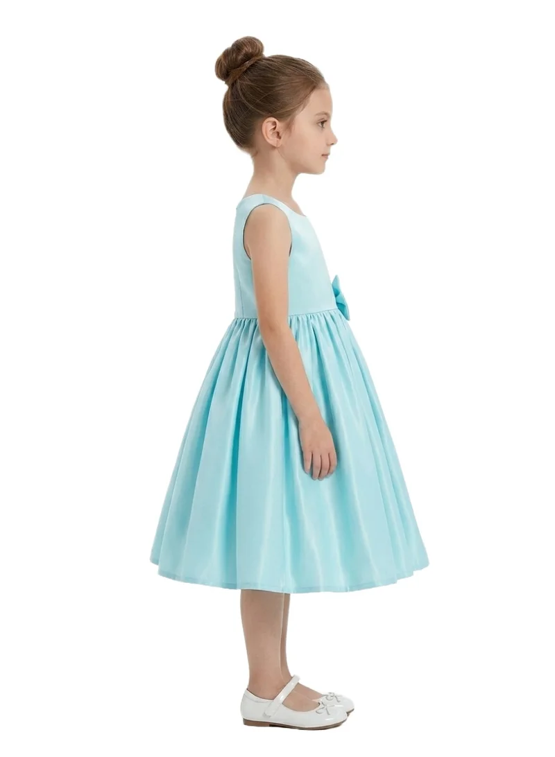 D'Daniela Kiana Satin Sleeveless Party Dress