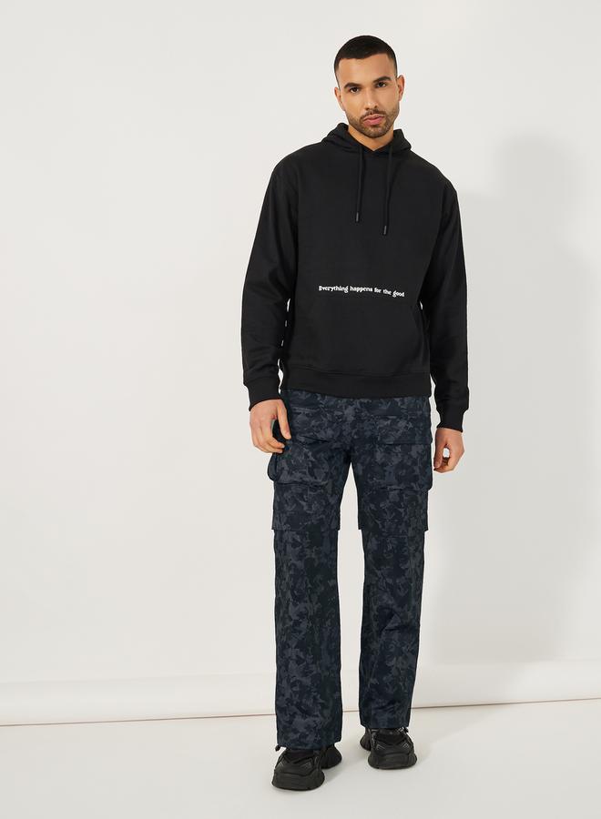 Styli Premium Camouflage Print Relaxed Fit  Cargo Pants  - Image 3