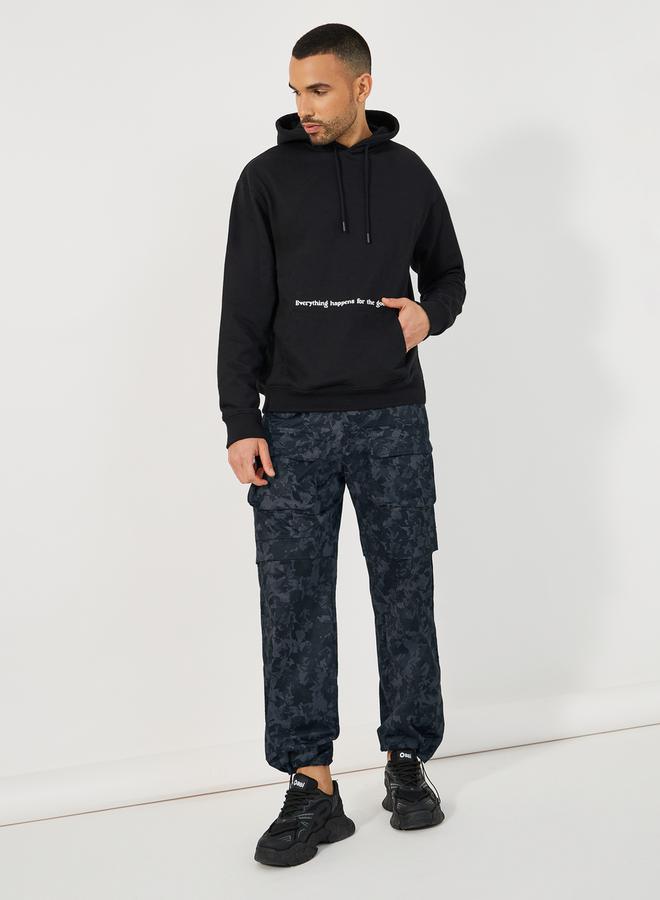Styli Premium Camouflage Print Relaxed Fit  Cargo Pants  - Image 4
