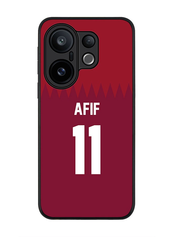 Stylizedd For vivo X200 FE / S30 Pro mini Case,Slim fit Camera Protection, Shockproof Thin Phone cover  - Football - Qatar,  Afif