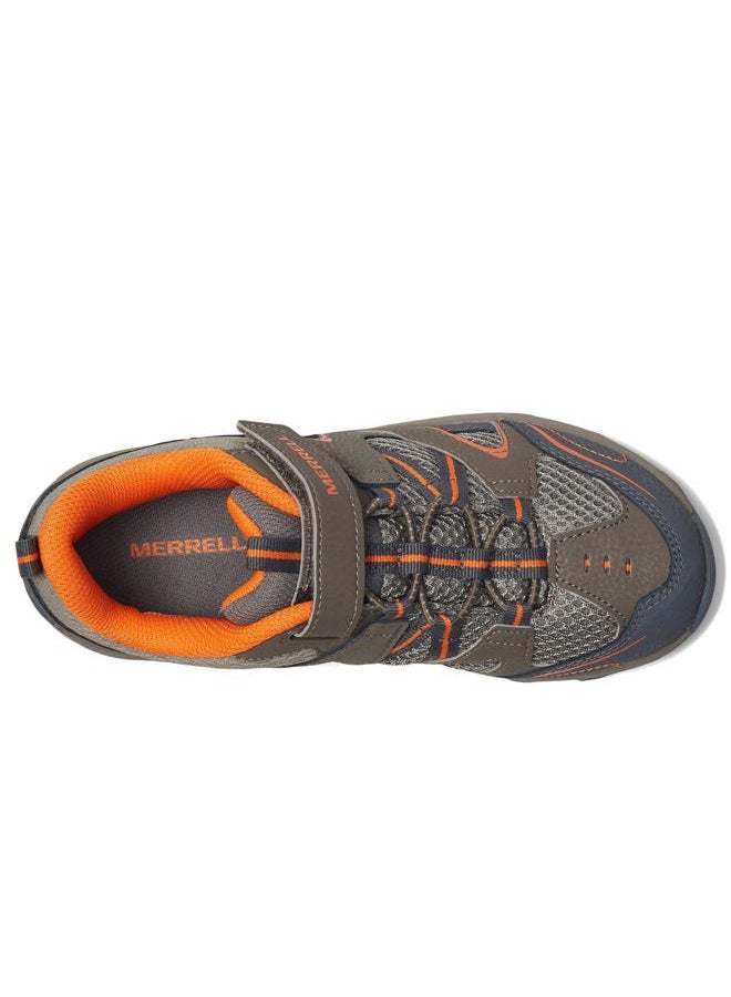 MERRELL Trail Chaser Hiking Shoe (Little Kid/Big Kid), Gunsmoke/Orange, 11 M US Little Kid - Image 2