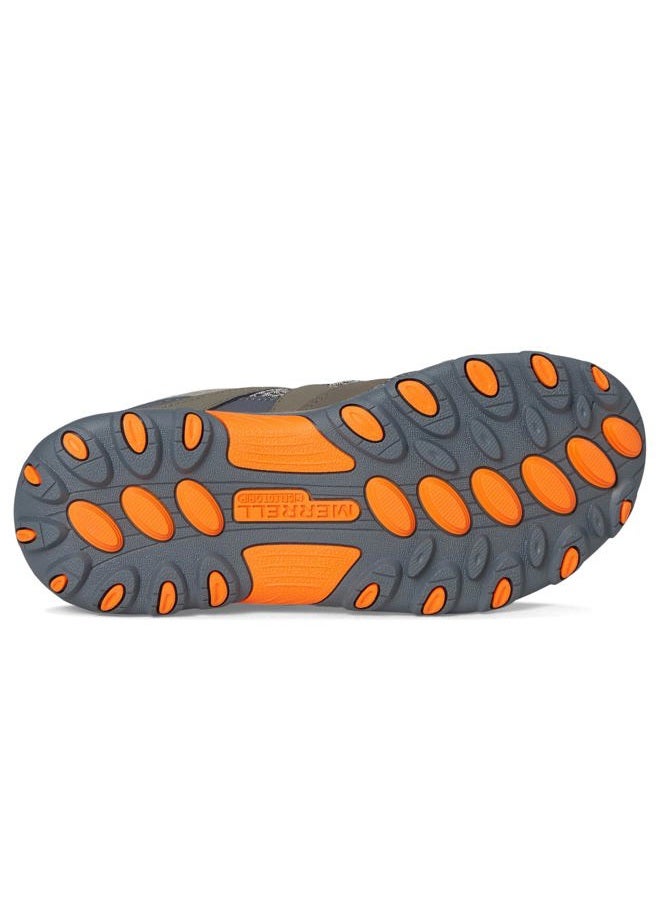 MERRELL Trail Chaser Hiking Shoe (Little Kid/Big Kid), Gunsmoke/Orange, 11 M US Little Kid - Image 3