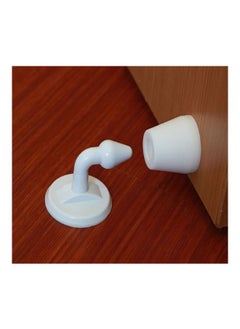 NIBEMINENT Plastic Door Bumper White 9.1x5.1x5.6centimeter  - Image 4