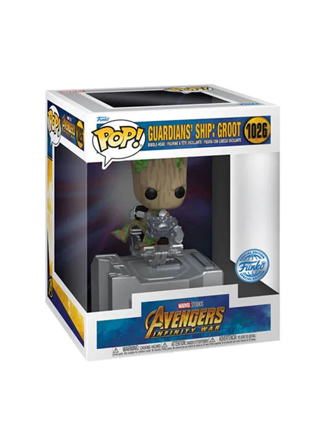 فانكو Pop DeluxeMarvel Guardian of the Galaxy Ship - Groot (Exc), Collectible Action Vinyl Figure - 63212