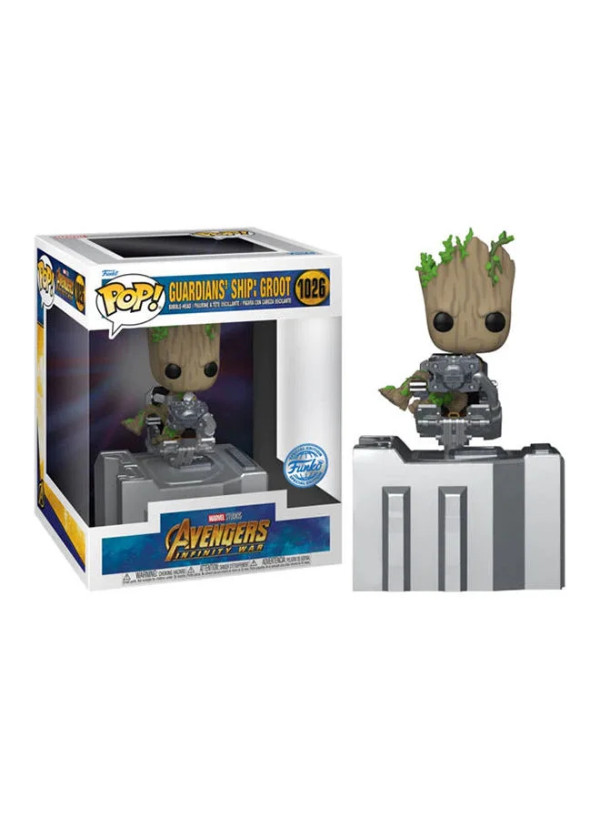 فانكو Pop DeluxeMarvel Guardian of the Galaxy Ship - Groot (Exc), Collectible Action Vinyl Figure - 63212