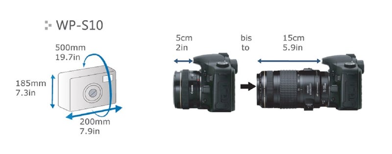 DiCAPac WP-S10 Pro DSLR Camera Series Waterproof Case - Image 2