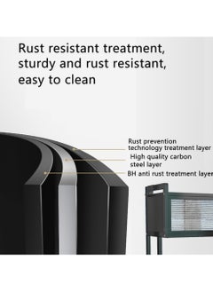 Scrolls Premium Quality Heavy Duty Over The Sink Dish Drying Stand 3 Tier Large Dish Rack Over The Counter Dish Drying Rack for Kitchen Sink Shelf with Door Dish Organizer with Dust-Proof Cabinet  - Image 4