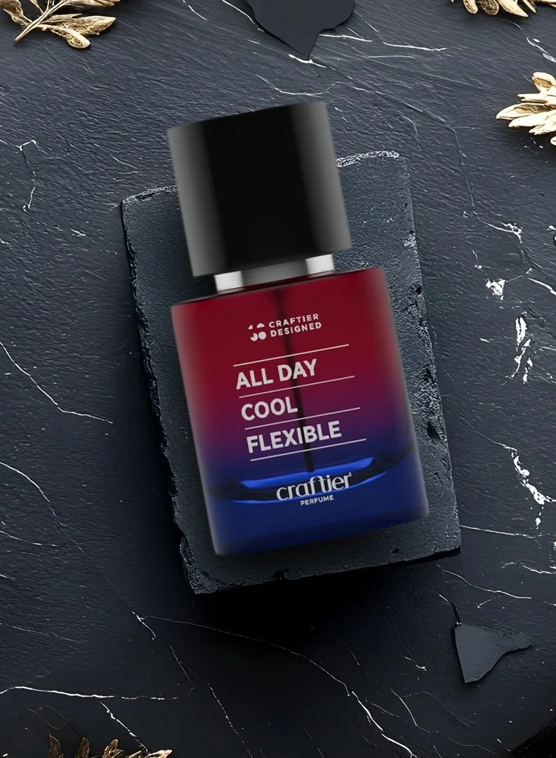 Craftier Perfume All Day Cool Flexible Craftier Designed ALL DAY COOL FLEXIBLE Eau De Parfum For Men - 50ml, Long Lasting Aromatic Perfume, Longevity Upto 24 Hours, Premium Men's Fragrance For Summer for Men | Best Price UAE