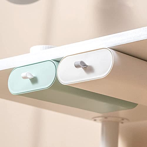 Gopendra Under Desk Drawer Self-Adhesive,Colorful Drawer Organizer,Under Table Storage Drawers hidden Mounted,Desk Organizers,Suitable for Home Office School Desk(multi color) (Plastic)(Pack of 1) - Image 1
