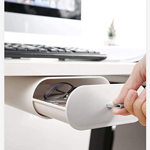 Gopendra Under Desk Drawer Self-Adhesive,Colorful Drawer Organizer,Under Table Storage Drawers hidden Mounted,Desk Organizers,Suitable for Home Office School Desk(multi color) (Plastic)(Pack of 1) - Image 4