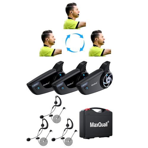 Maxquall 28 Person Referee Headset Communication System Sets S8 Pro Football Microphone Wireless Soccer Headsets 3S8 ProModel 1 Overhook Earphone - Image 1