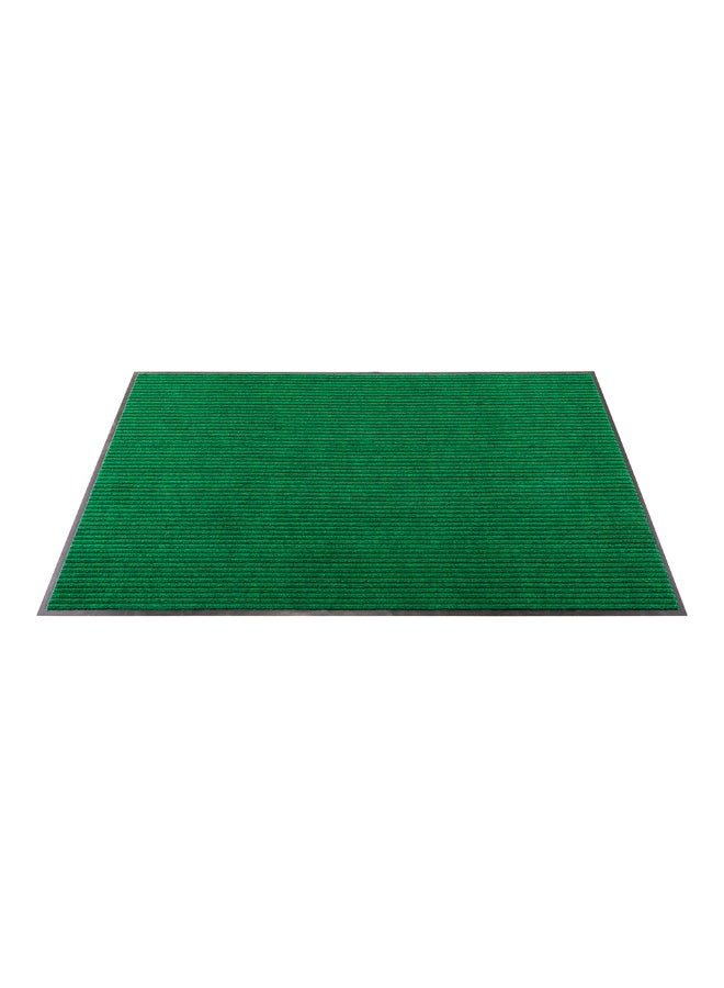 Restaurantware حصيرة أرضية غير قابلة للانزلاق 60 × 36 بوصة من كومفي فيت، حصيرة متعددة الاستخدامات ذات تصميم مضلع - للاستخدام الداخلي والخارجي، للمنازل أو المكاتب، حصيرة دخول من ألياف بوليستر خضراء، قاعدة من الفينيل، سهلة التنظيف - Image 1