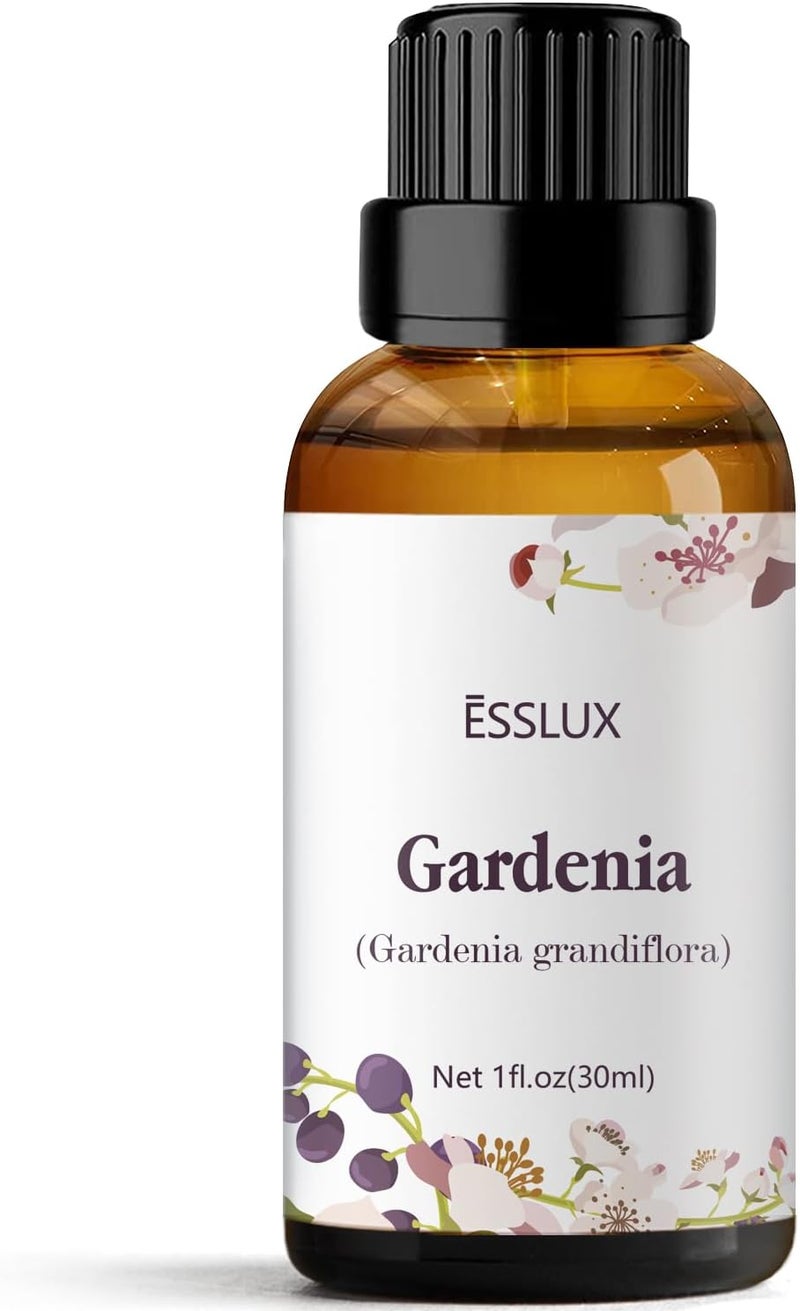 ESSLUX Gardenia Essential Oil - 30 ml Aromatherapy Oil for Diffuser, Massage, Soap, and Candle Making - Image 1