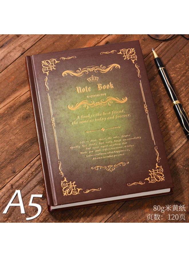 Shen Shi دفتر ملاحظات على الطراز الأوروبي - فن دفاتر الملاحظات، أنيق وبسيط، كلاسيكي، A5، إبداعي، دفتر مشهور على الإنترنت، مثالي لطلاب الجامعات في الفصل الدراسي والقراءة - Image 1
