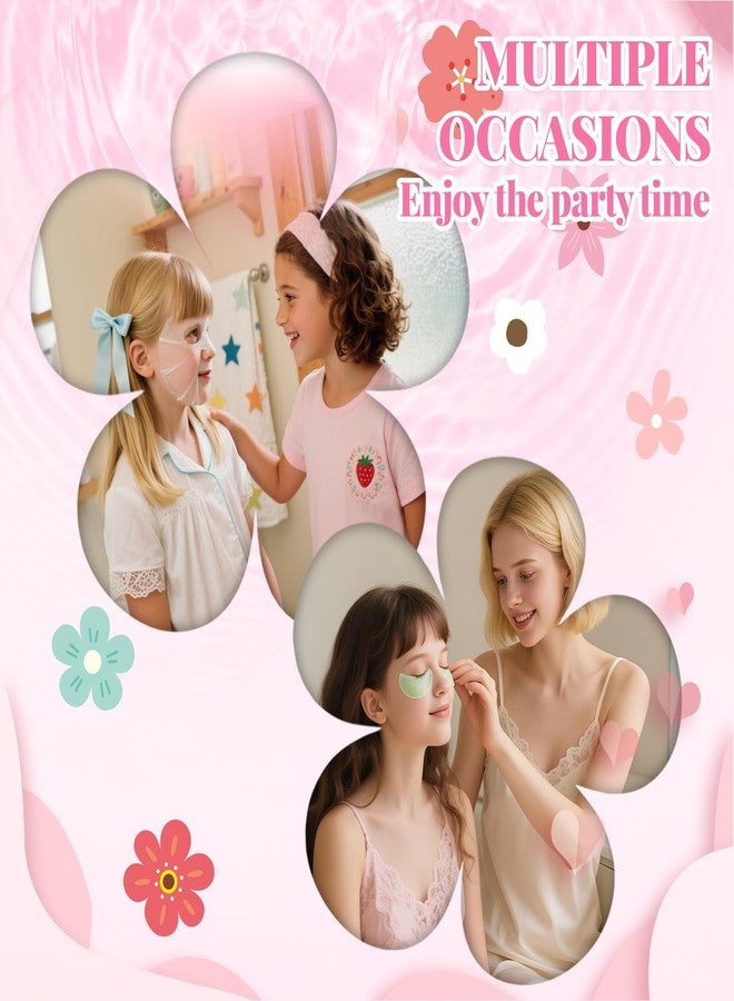 MUREND 120 PCS Spa Party Supplies for Girls, Sleepover Party Supplies for Girls, Skincare Set, Include Face & Lip Masks, Foot Bath Bombs, Hand Cream, Lip Balm, Under Eye Patches, Spa Party Favors - Image 2