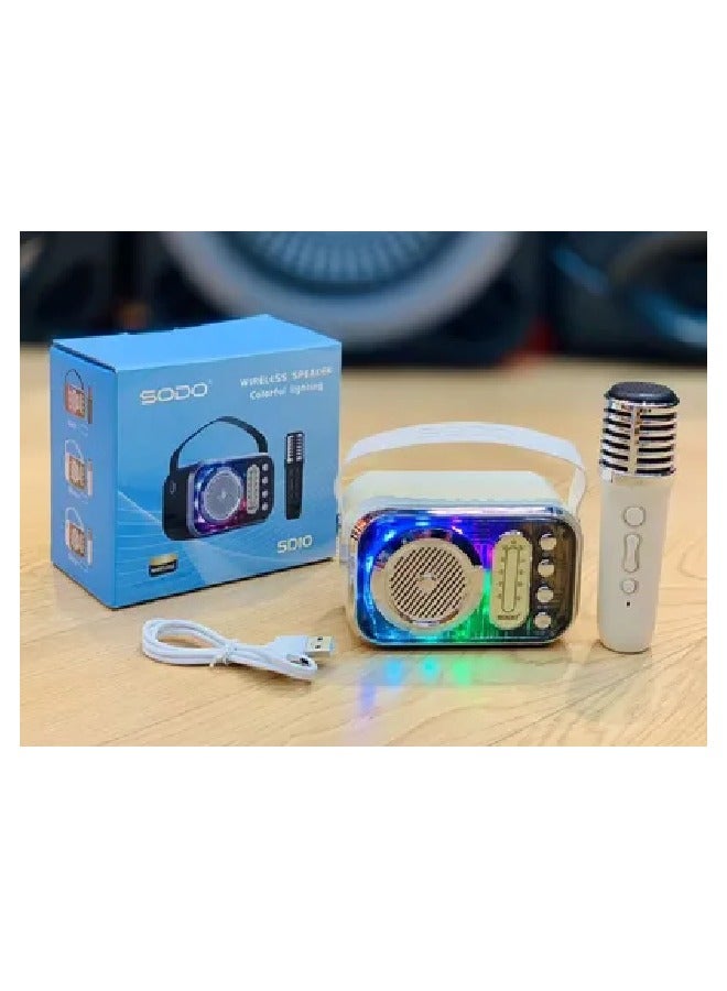 SODO SODO Bluetooth Speaker, Microphone, Karaoke Mini Speaker