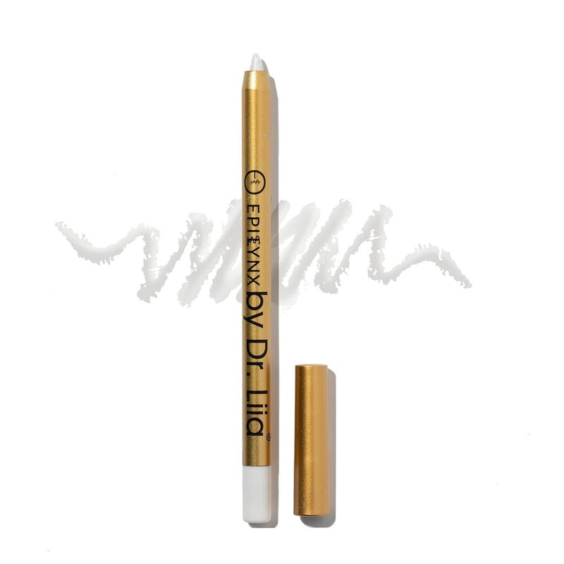 EPILYNX Long Lasting GlideOn Gel Eyeliner Pencil  GlutenFree Hypoallergenic Vegan  12ml  Moonlight White Shimmer by Dr Liia