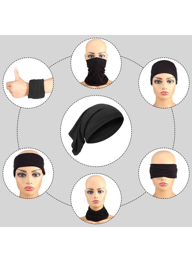 SATINIOR 6 Pcs Spandex Dreadlock Cap Dreadlock Tube Bands Unisex Men Women Elastic Hair Dreads Head Wraps Headbands for Dreads Accessories, 6 Colors(Bright Color) - Image 4