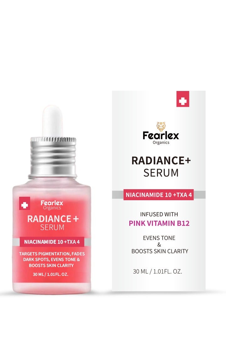 Fearlex Advanced Brightening Serum – 10% Niacinamide & 4% Tranexamic Acid with Hyaluronic Acid and Vitamin B12, Improves Skin Texture & Hydration, Dark Spot Corrector for Even Skin Tone - Image 1
