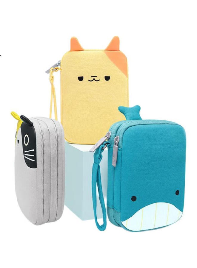 BUBM Bubm Travel Digital Accessories Mobile Hard Drive Case Cartoon Cute Style Shockproof Protection Storage Bag - Image 3