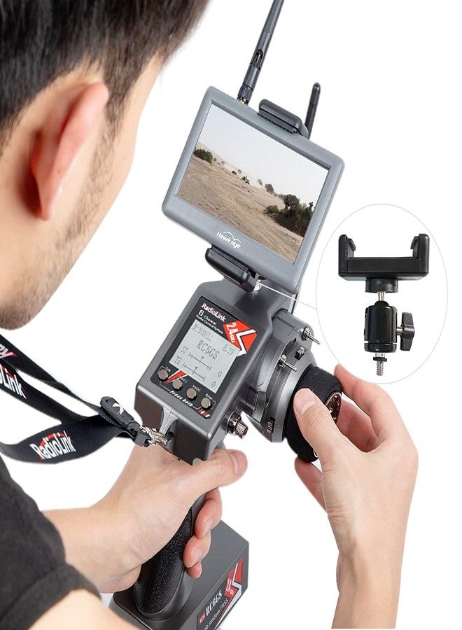 Radiolink FPV Display Monitor Screen Holder Mobile Cell Phone Bracket Mount Stand Folding for RC4GS V3&V2 RC6GS V3&V2 RC Controller - Image 4
