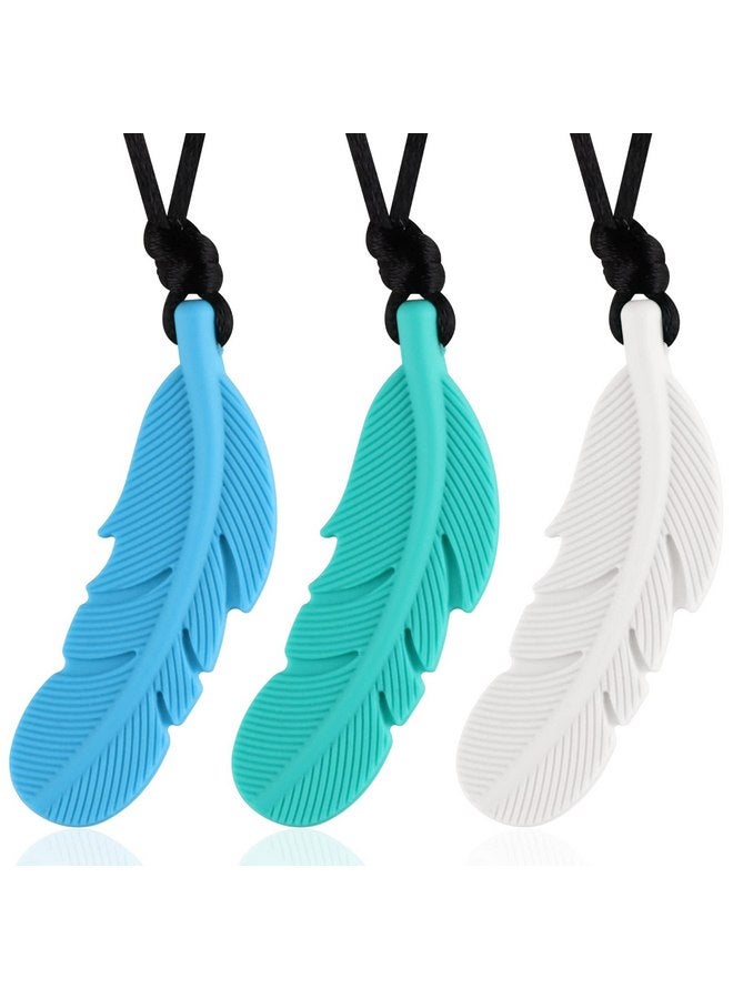 Nearbyme Chew Necklace for Sensory Kids, 3 Pack Sensory Oral Motor Aids Silicone Teething Toys for Autistic Chewers, ADHD, SPD, Oral Motor Stimulation or Special Needs (3 Packs)  - Image 1