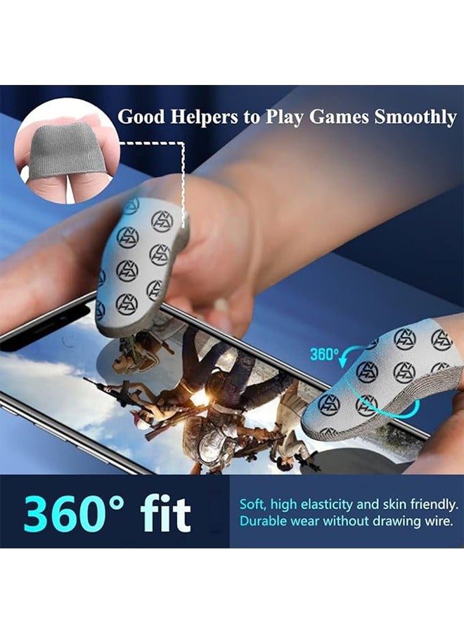 Ocean 2-Pairs Finger Sleeves for Mobile/Tablet, Sensitive Handling, Breathable Sweat Proof Ultra-Thin Gamer Touchscreen Thumb Gloves, Professional PUBG Game Finger Covers (with Storage Box)  - Image 5