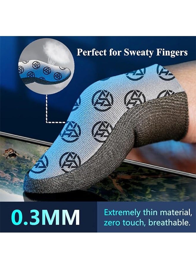 Ocean 2-Pairs Finger Sleeves for Mobile/Tablet, Sensitive Handling, Breathable Sweat Proof Ultra-Thin Gamer Touchscreen Thumb Gloves, Professional PUBG Game Finger Covers (with Storage Box)  - Image 4