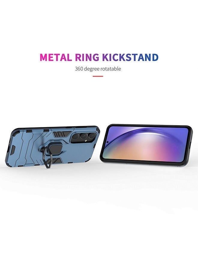 X-level Samsung Galaxy A55 5g Case Cover with Ring Kickstand Stand Back Protective Armor Dual Layer Shockproof Anti-Scratch Cover Protector Car Mount Comfortable Touch shell Phone Holder Accessory - Image 2