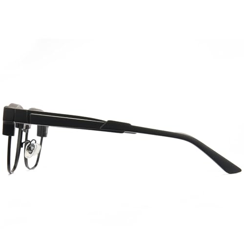 Cyxus Browline Frame Glasses Blue Light Glasses for Men Women UV Protection Lightweight Computer Glasses for Screen（8557T02 Matte Black） - Image 5