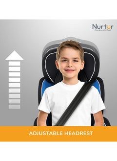 Nurtur Ragnar BabyKids 3in1 Car Seat Booster Seat Adjustable Headrest Extra Protection 5Point Safety Harness 9 months to 12 years Upto 36kg Official Product  - Image 5