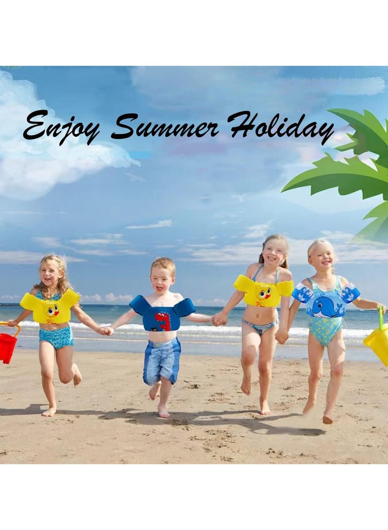 TOMSHOO Toddler Swim Vest，Kids Water Wings Arm Floaties for 30-50 Pounds,Infant Safety Swim Aid Jumper Inflatable,Swim Arm Bands,Float Sleeves Swimming Armbands for Sea/Pool/Beach/Training - Image 5