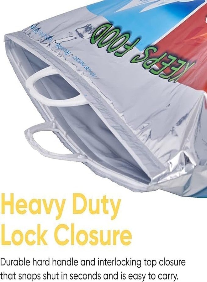 MAMYA Hot and Cold Bags for Food Storage, Reusable Thermal Bags,Aluminium Foil Bags3 Layer Protection, Size – 50 x 52 cm Pack of 2 - Image 3