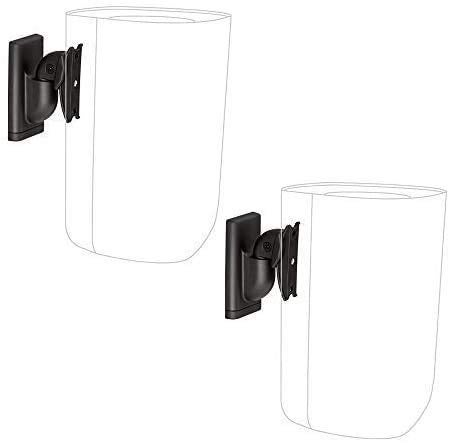 Sanus Universal Speaker Wall Mount for Small Speakers Compatible with Bose, Harmon Kardon, JBL, KEF, Klipsch, Roku, Polk, Sony & Others - Pair - Image 1