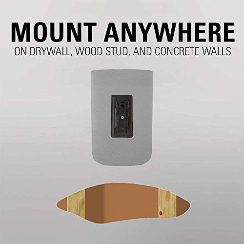 Sanus Universal Speaker Wall Mount for Small Speakers Compatible with Bose, Harmon Kardon, JBL, KEF, Klipsch, Roku, Polk, Sony & Others - Pair - Image 5