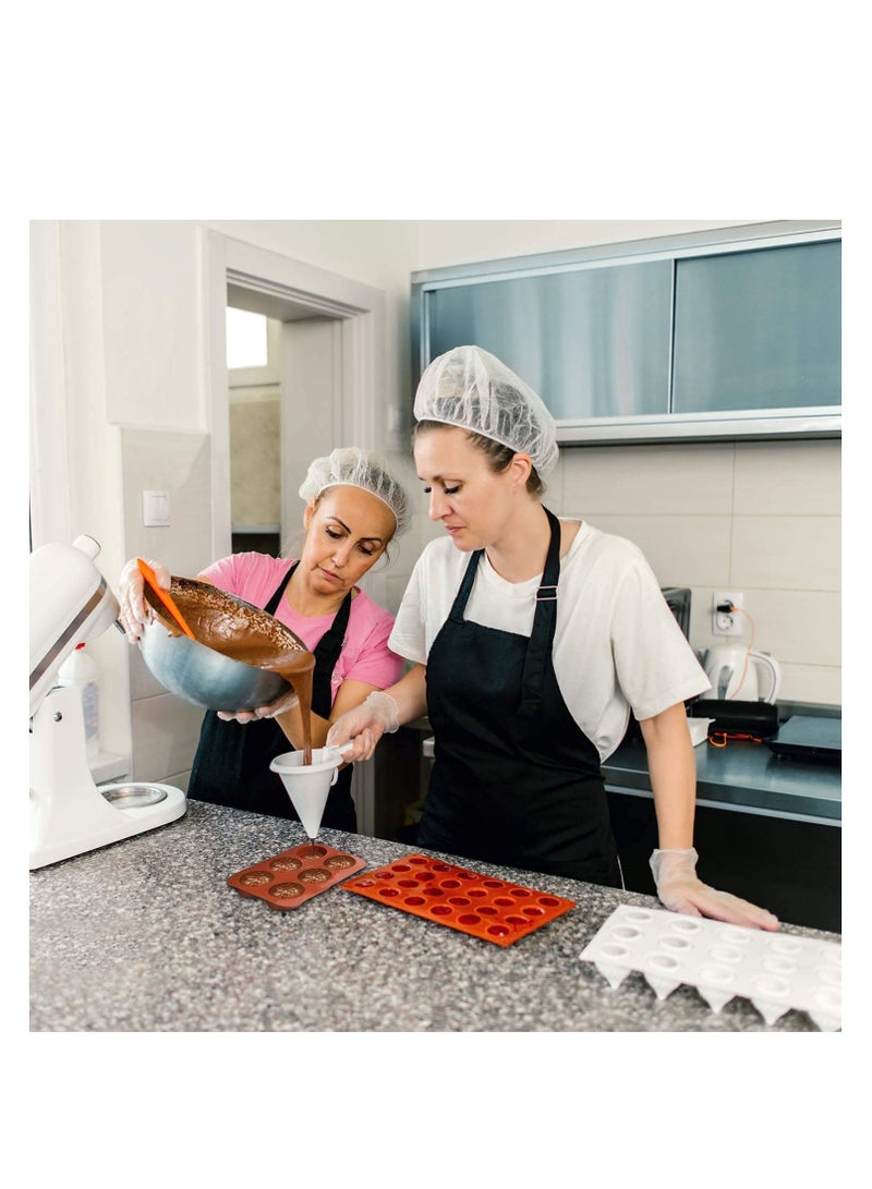 KASTWAVE Silicone Molds, 6 Holes Semi Sphere Chocolate Molds, 4 Pack Silicone Baking Mold for Making Hot Chocolate Bombs, Cake, Jelly (Comes with 2 Droppers) - Image 3