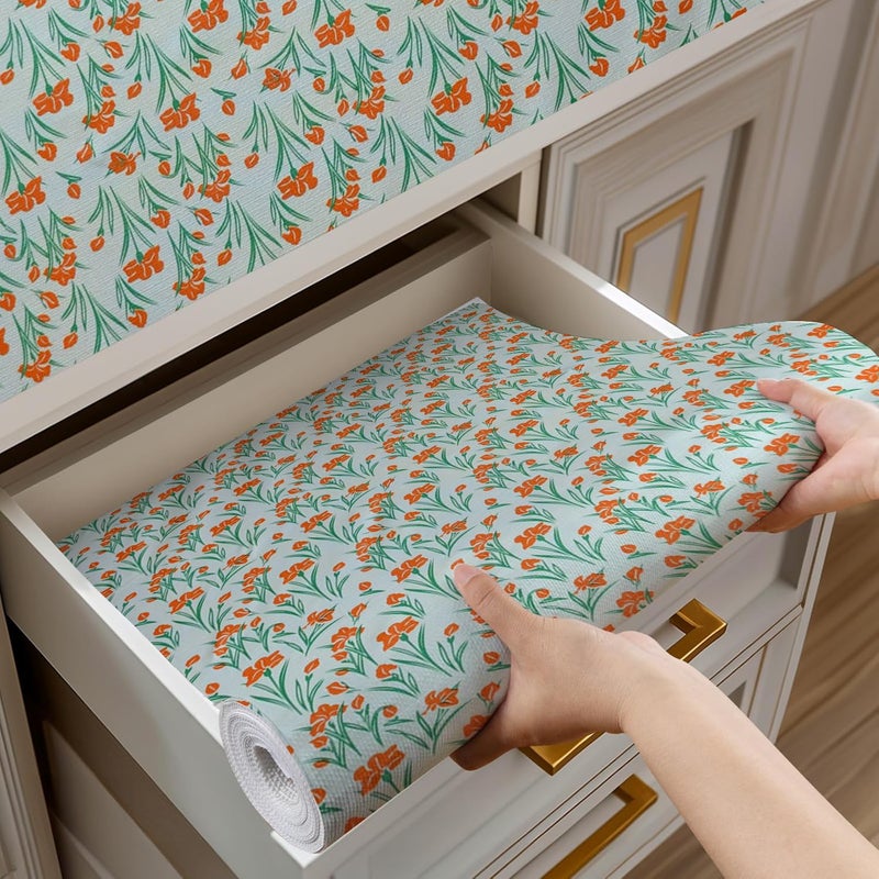 Vocal Store Anti-Slip Kitchen Cabinet Drawer Shelf Mat Liner Sheets Textured Multipurpose 5 Meter Roll, Green - CDOJ9-P14-5M - Image 1